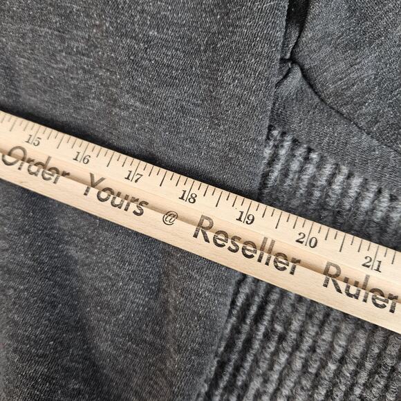 Orvis Pullover Sweatshirt Mens MEDIUM Gray Quarter Zip Fleece Lined Mock Neck - Picture 6 of 12